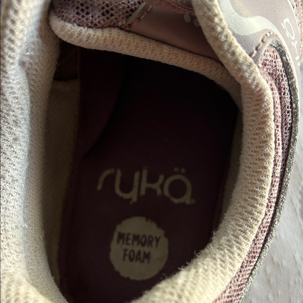 Ryka Women's Mauve and Cream Sneakers - Picture 2 of 6